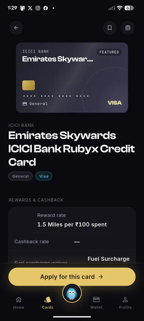 Card detail: rewards, fees and the fine print